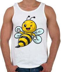 printfashion Méhecske 2 - Férfi atléta - Fehér (7586142)