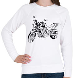 printfashion cbf500 - Női pulóver - Fehér (2893538)