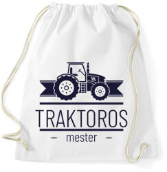 printfashion Traktoros mester - Sportzsák, Tornazsák - Fehér (6596919)