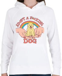 printfashion Adopt a dog - Női kapucnis pulóver - Fehér (13562677)