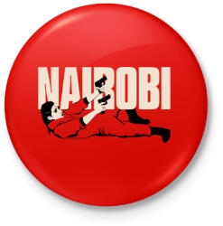 printfashion Nairobi - Kitűző, hűtőmágnes - Piros (3178877)