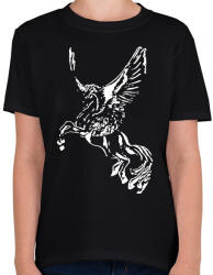 printfashion pegazus - Gyerek póló - Fekete (5728871)