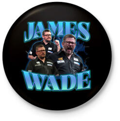 printfashion James Wade - darts - Kitűző, hűtőmágnes - Fekete (15547290)
