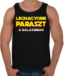 printfashion LEGNAGYOBB PARASZT A GALAXISBAN - Férfi atléta - Fekete (11575416)