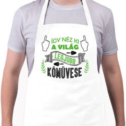 printfashion Így néz ki - Kőműves - Kötény - Fehér (10293951)