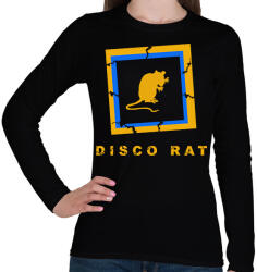 printfashion DISCO RAT - Női hosszú ujjú póló - Fekete (1502851)