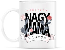 printfashion Büszke Nagymama vagyok - fekete felirat - Bögre - Fehér (16047325)