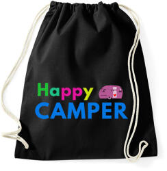printfashion HAPPY CAMPER - Sportzsák, Tornazsák - Fekete (1605606)