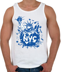 printfashion New York-i rajz - Férfi atléta - Fehér (4650478)