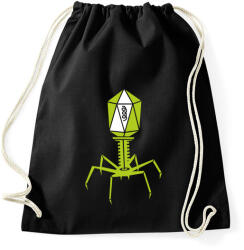 printfashion bakteriofág - Sportzsák, Tornazsák - Fekete (426618)