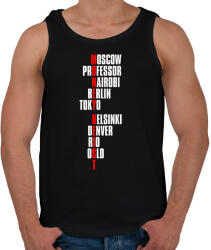 printfashion Bella Ciao - Nagy Pénzrablás - Money Heist - Casa de Papel - Férfi atléta - Fekete (5730386)