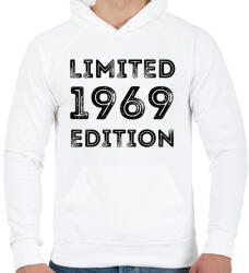 printfashion 1969 - Férfi kapucnis pulóver - Fehér (5060344)