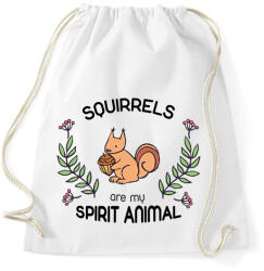 printfashion Spirit animal - mókus - Sportzsák, Tornazsák - Fehér (13550875)