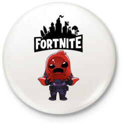 printfashion Fortnite Sludge - Kitűző, hűtőmágnes - Fehér (3083566)