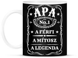 printfashion Apa - fehér - Bögre - Fekete (13600232)