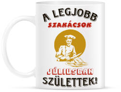 printfashion Szakács szülinapja július - Bögre - Fehér (5739570)