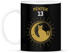 printfashion PÉNTEK 13 - Bögre - Fekete (10994943)