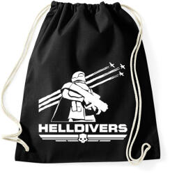 printfashion Helldivers - Sportzsák, Tornazsák - Fekete (15991370)
