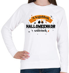 printfashion Halloween szülinap - Női pulóver - Fehér (8757643)