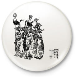 printfashion zenészek - Kitűző, hűtőmágnes - Fehér (3079244)