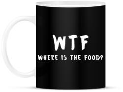 printfashion WTF hol van a kaja? - Bögre - Fekete (2547576)