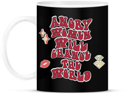 printfashion Angry women - Bögre - Fekete (8536639)