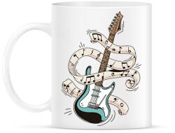 printfashion Elektromos gitár - Bögre - Fehér (13321627)