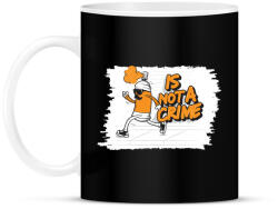 printfashion Ez nem bűncselekmény - Bögre - Fekete (803596)