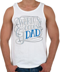 printfashion Coolest dad - a leglazább apa - Férfi atléta - Fehér (4629704)