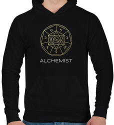 printfashion ALCHEMIST - Férfi kapucnis pulóver - Fekete (9950776)
