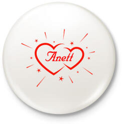 printfashion Anett - Kitűző, hűtőmágnes - Fehér (11775690)