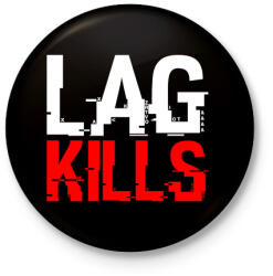 printfashion Lag Kills - Kitűző, hűtőmágnes - Fekete (3103096)