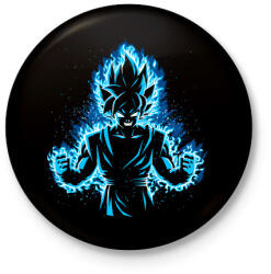 printfashion God Vegeta - Kitűző, hűtőmágnes - Fekete (3093124)