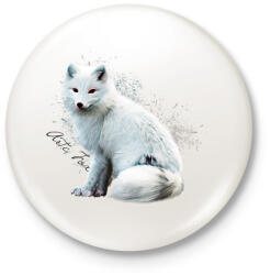 printfashion artic fox - Kitűző, hűtőmágnes - Fehér (3082252)