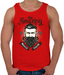printfashion Bicepszbajusz - Férfi atléta - Piros (90330)
