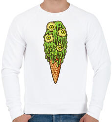 printfashion Horror fagyi - Férfi pulóver - Fehér (2366386)