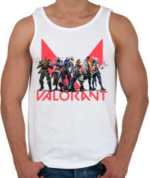 printfashion Valorant - Férfi atléta - Fehér (2594577)