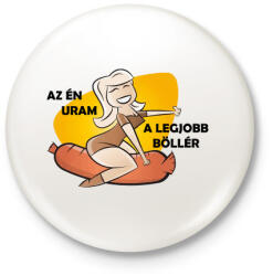 printfashion Az én uram - Kitűző, hűtőmágnes - Fehér (3083423)