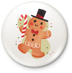 printfashion Mézeskalács - Kitűző, hűtőmágnes - Fehér (5436480)