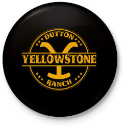 printfashion Dutton Ranch - Kitűző, hűtőmágnes - Fekete (15522519)