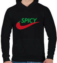 printfashion Spicy - Férfi kapucnis pulóver - Fekete (14102433)
