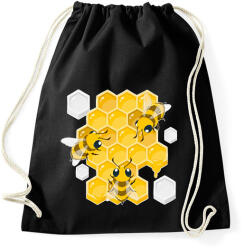 printfashion méhész - Sportzsák, Tornazsák - Fekete (14718788)