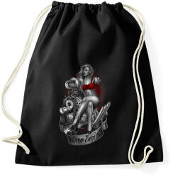 printfashion Szexi autómotor - Sportzsák, Tornazsák - Fekete (365200)