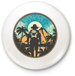 printfashion Túrázás - Kitűző, hűtőmágnes - Fehér (13940301)