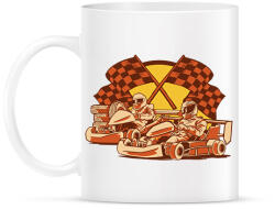 printfashion Gokartozás - Bögre - Fehér (7563984)