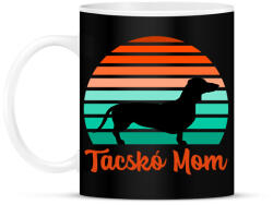 printfashion Tacskó Mom - Bögre - Fekete (11503624)