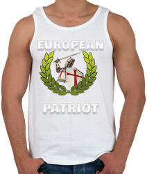 printfashion Templomos Patrióta - Férfi atléta - Fehér (535350)