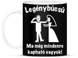 printfashion Legénybúcsú - ma még mindenre kapható vagyok 2 - Bögre - Fekete (5265013)