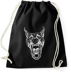 printfashion Wild wolf - Sportzsák, Tornazsák - Fekete (10593500)