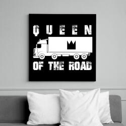 printfashion Queen of the road - Vászonkép - Fekete (7481123)
